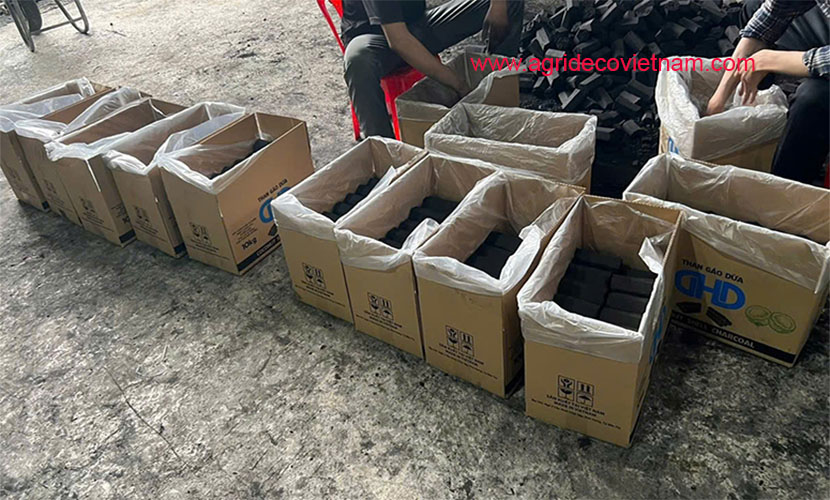 Coconut shell briquette charcoal