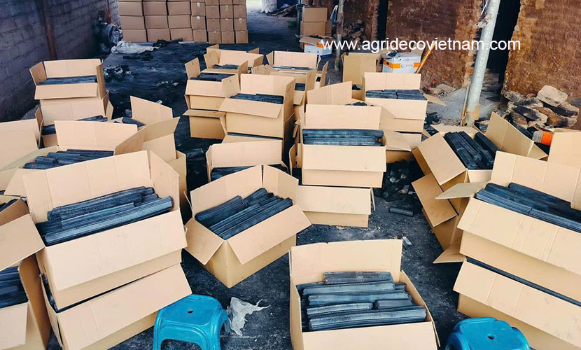 Vietnamese briquette charcoal factory