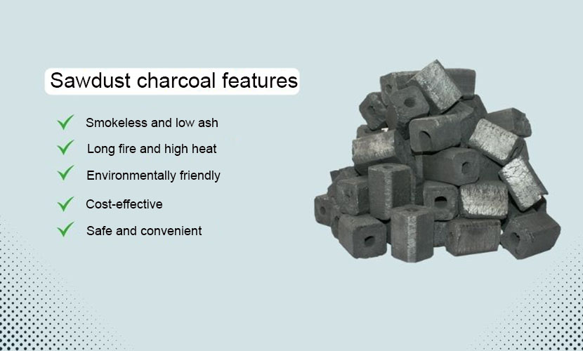 Vietnamese sawdust charcoal features