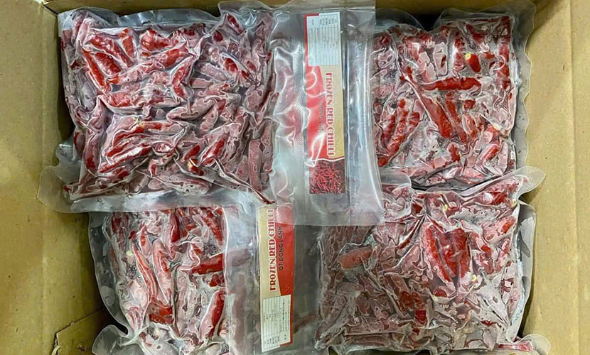Frozen red chili from Vietnam