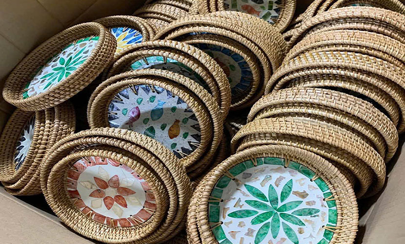Vietnamese rattan boxes