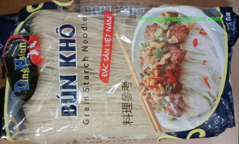 Dried rice vermicelli from Vietnam (bún khô)