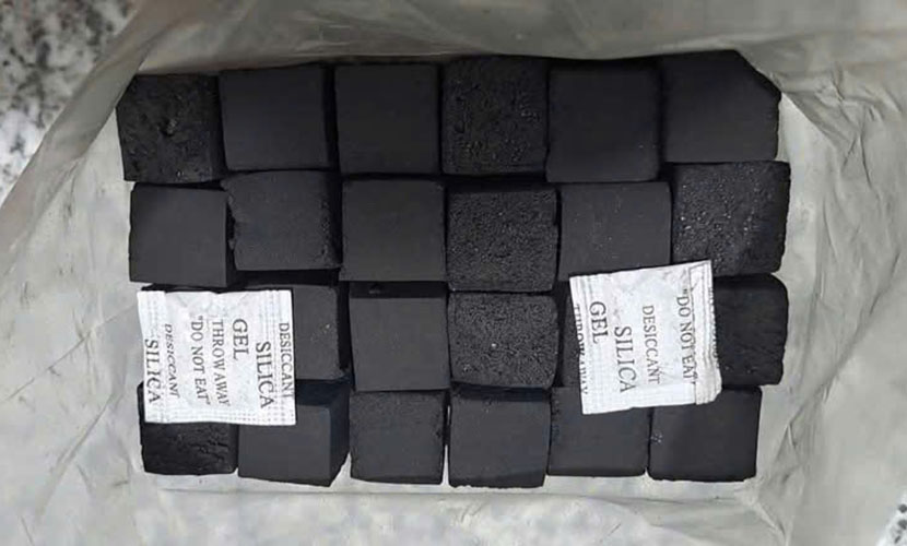 Coconut shell charcoal for shisha