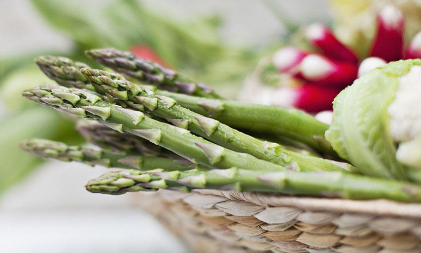 Fresh green asparagus from Vietnam