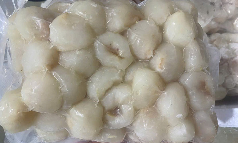 Frozen lychees from Vietnam