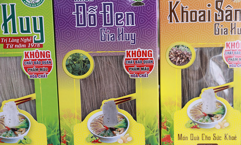Various products of Gia Huy vermicelli