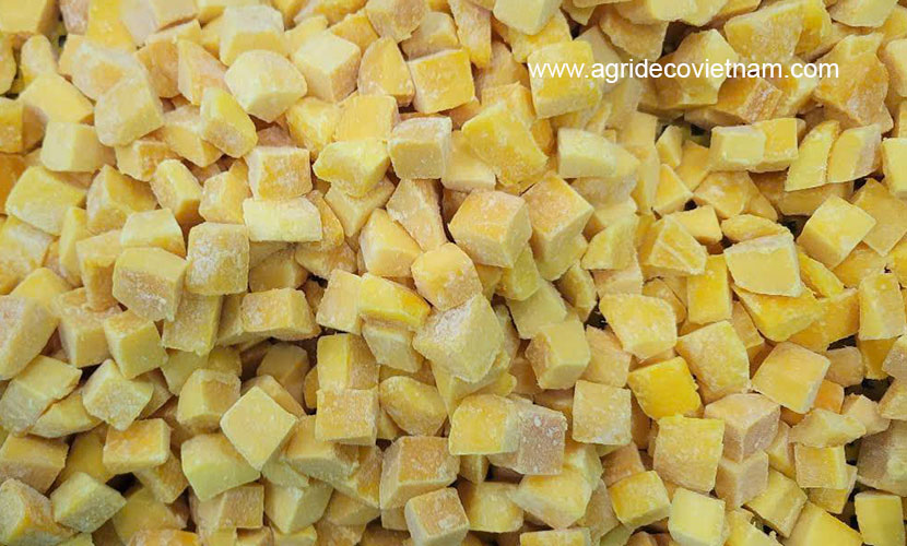 Frozen mango slices from Vietnam