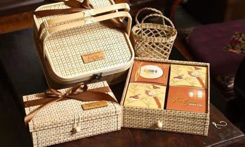 Vietnamese rattan boxes