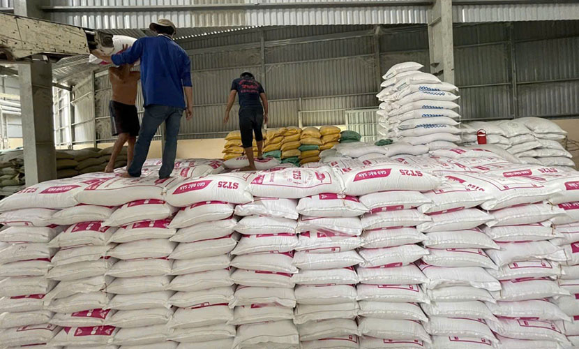 Vietnamese rice warehouse