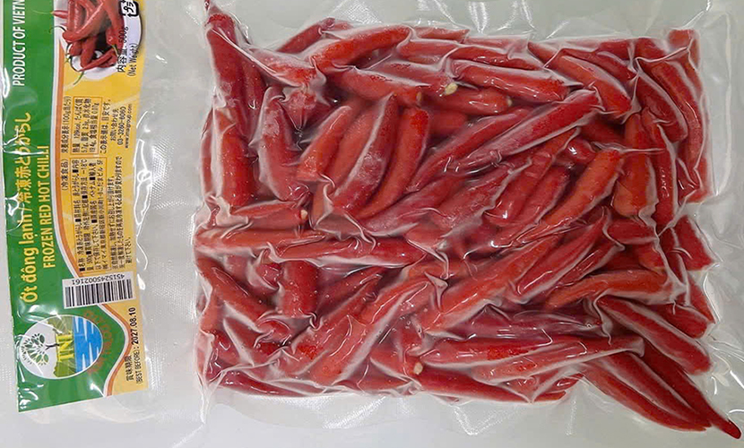 Frozen bird's eye chili