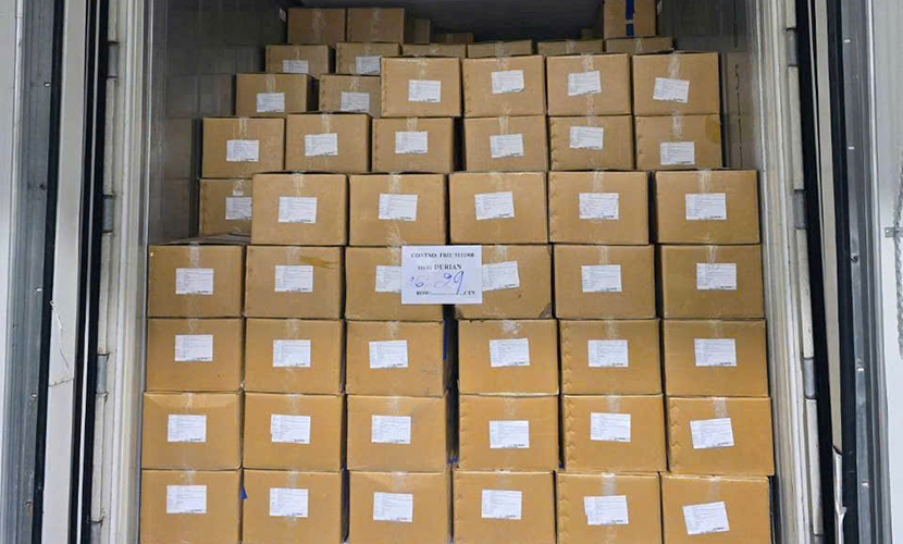 Loading Vietnamese durian