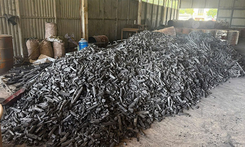 Sawdust charcoal materials