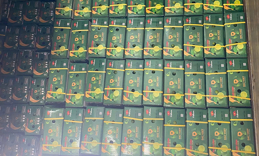 Vietnamese fresh lime loading