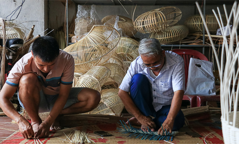 Vietnamese bamboo and rattan workshop