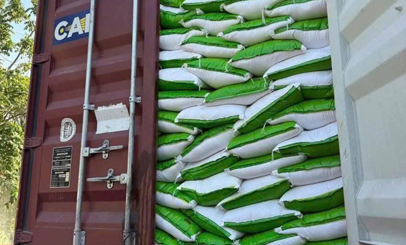 Vietnamese rice loading